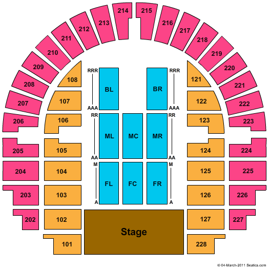 Taylor County Coliseum Seating Chart