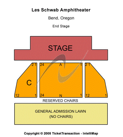 les schwab amphitheater seating chart les schwab les schwab payment chart