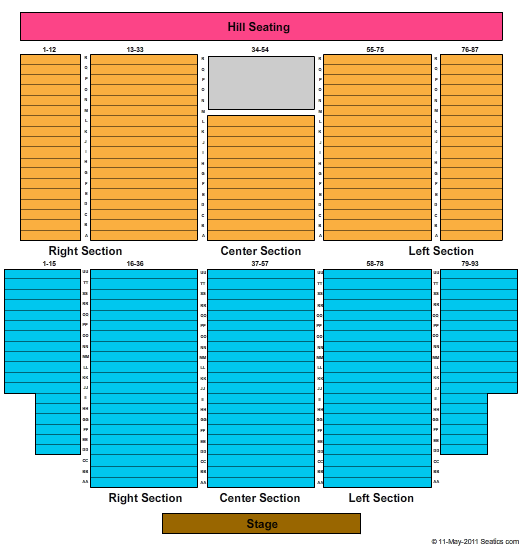 soaring eagle casino indoor seating chart