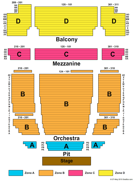 Popejoy Hall Seating Chart Popejoy Hall Event Tickets & Schedule