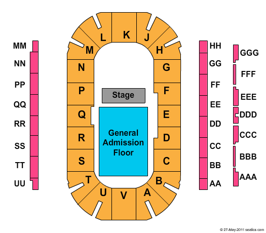 Sandman Centre Seating Chart | Sandman Centre Event Tickets & Schedule