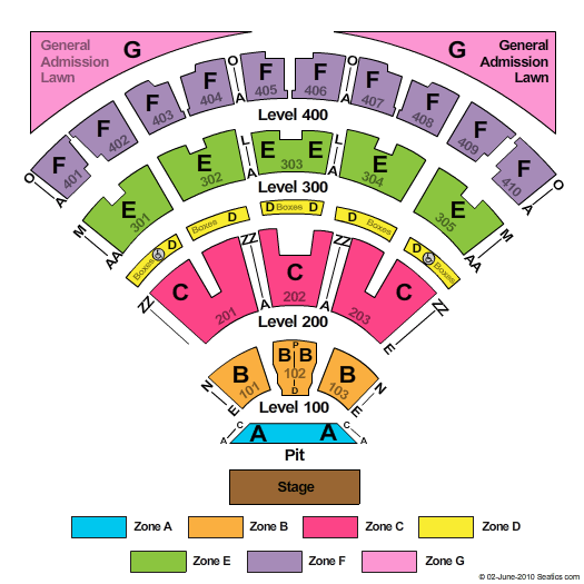 Molson Amphitheatre Seating Chart Molson Amphitheatre Event Tickets   326 