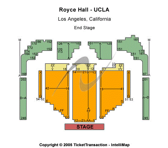 Royce Hall Seating Chart