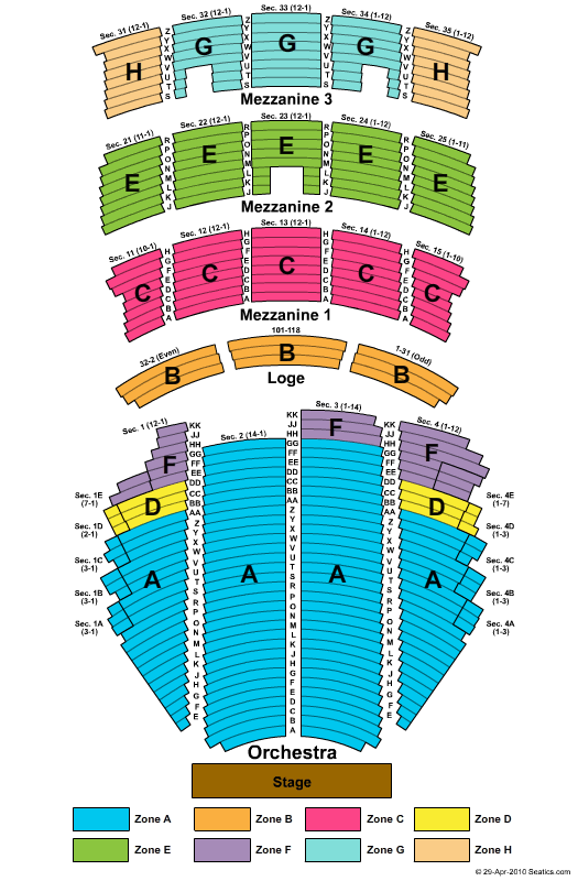 Paramount Theatre Wa Seating Chart Paramount Theatre Wa Event