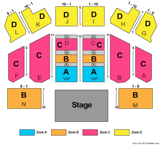 Morongo Seating Chart