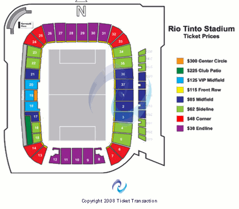 Rio Tinto Seating Chart